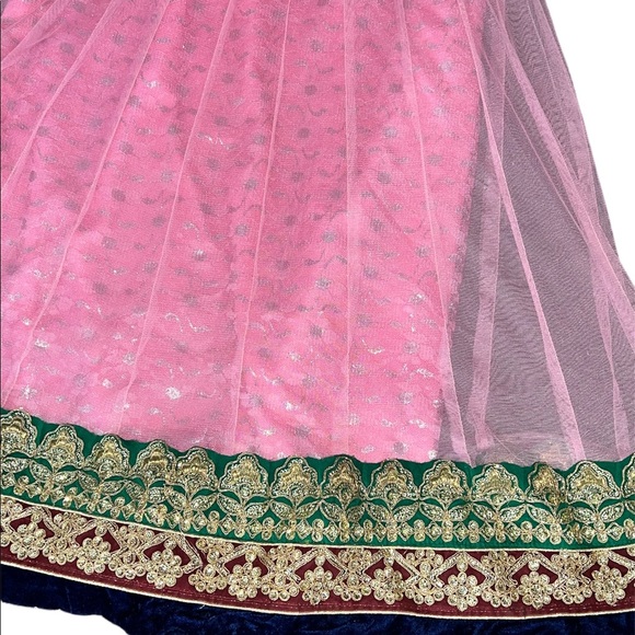 Pakistani Indian Mehndi Style Dress Party Medium  4 Piece Set - Picture 2 of 5